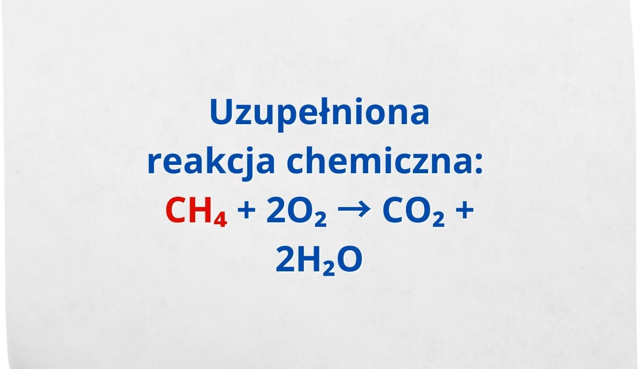 Dobrze uzupełniłeś reakcję chemiczną? 