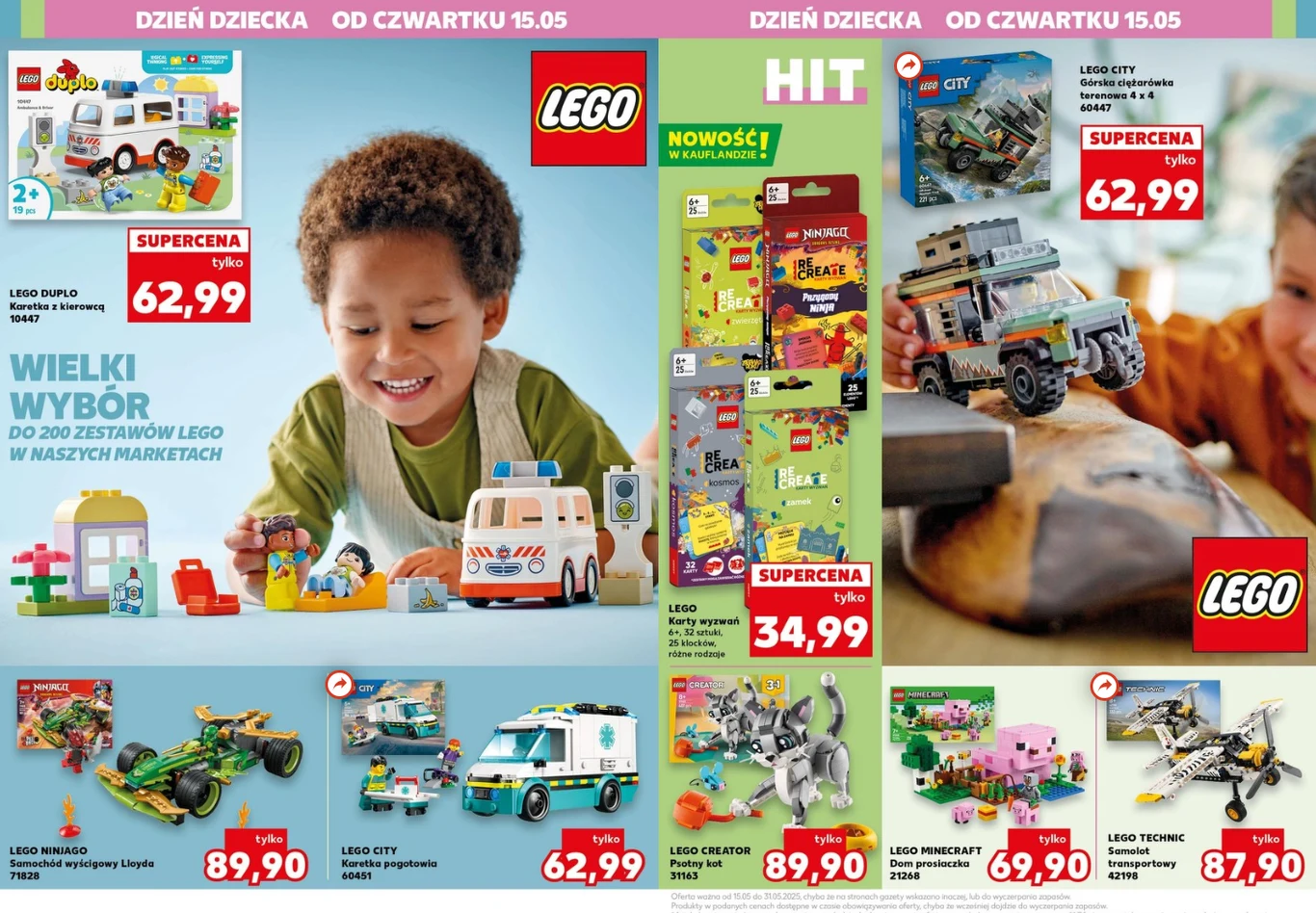 200 zestawów klocków LEGO i ceny od 34,99 zł! Niesamowita promocja na Dzień Dziecka! 200 zestawów klocków LEGO i ceny od 34,99 zł! Niesamowita promocja na Dzień Dziecka!
