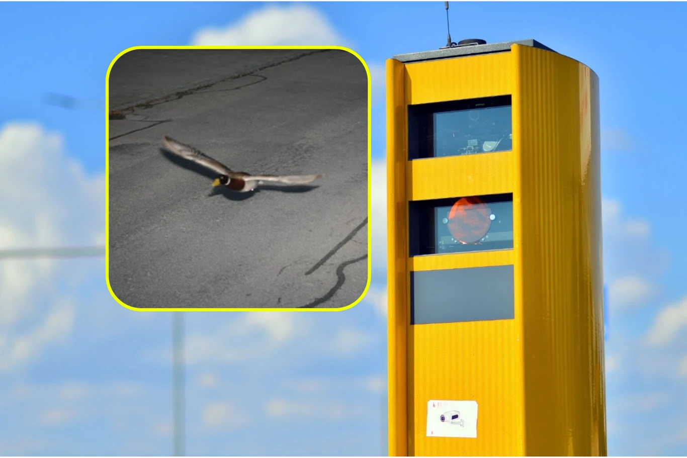 Kaczka recydywistka po raz kolejny została uchwycona przez fotoradar na przekroczeniu prędkości. Kaczka recydywistka po raz kolejny została uchwycona przez fotoradar na przekroczeniu prędkości.