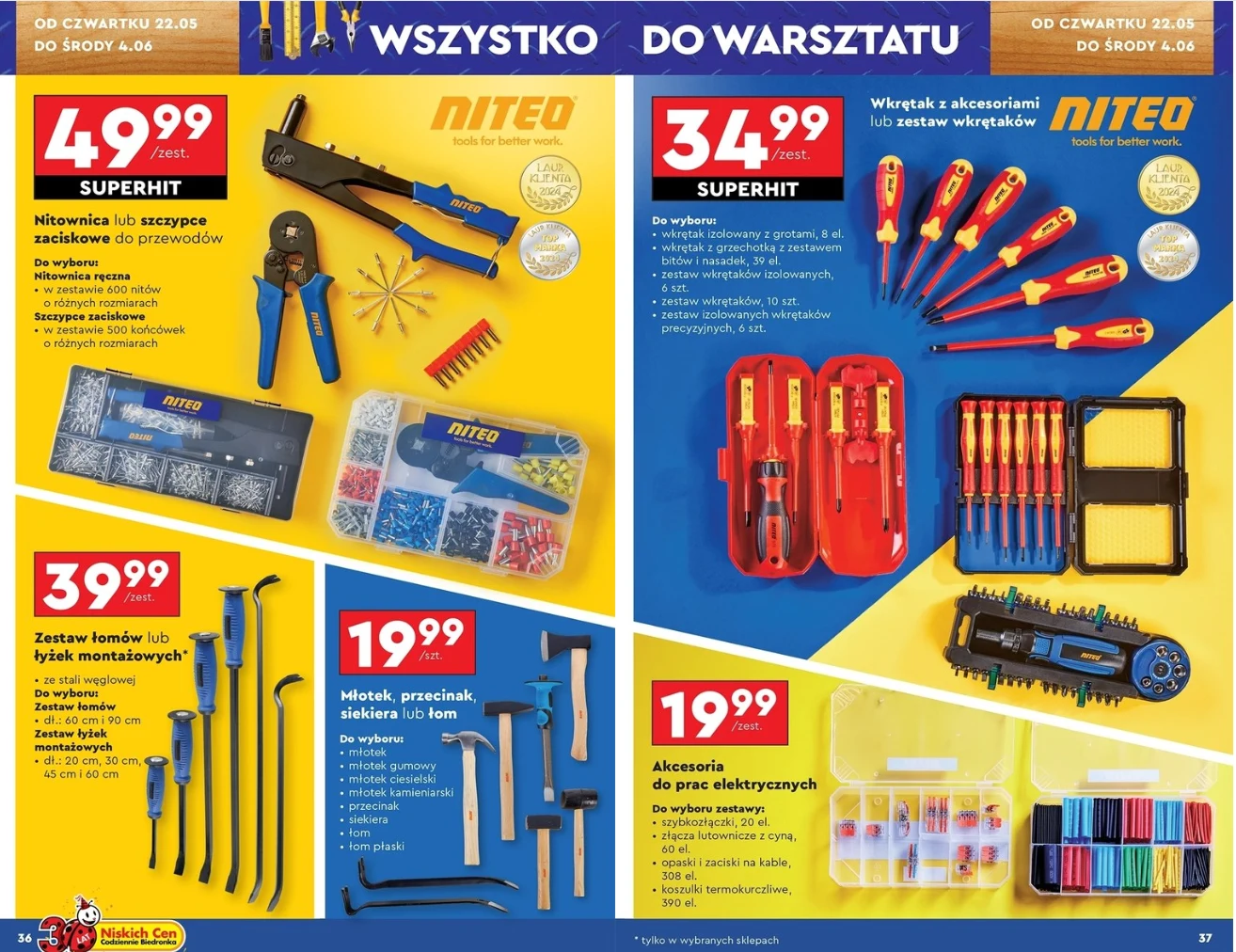 Te narzędzia przydadzą się każdemu. Biedronka kusi cenami na Niteo od 14,99 zł