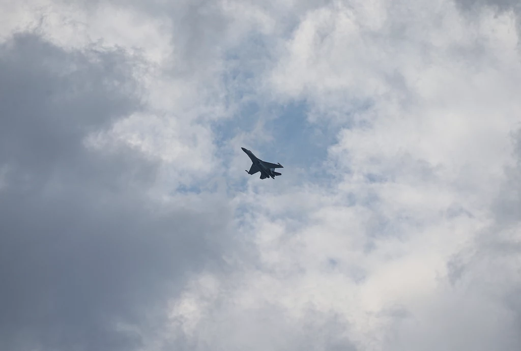 Rosyjski myśliwiec Su-35 naruszył estońską przestrzeń powietrzną. Zdjęcie ilustracyjne Rosyjski myśliwiec Su-35 naruszył estońską przestrzeń powietrzną. Zdjęcie ilustracyjne
