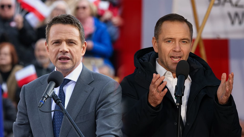 Na zdjęciu: Rafał Trzaskowski i Karol Nawrocki Na zdjęciu: Rafał Trzaskowski i Karol Nawrocki