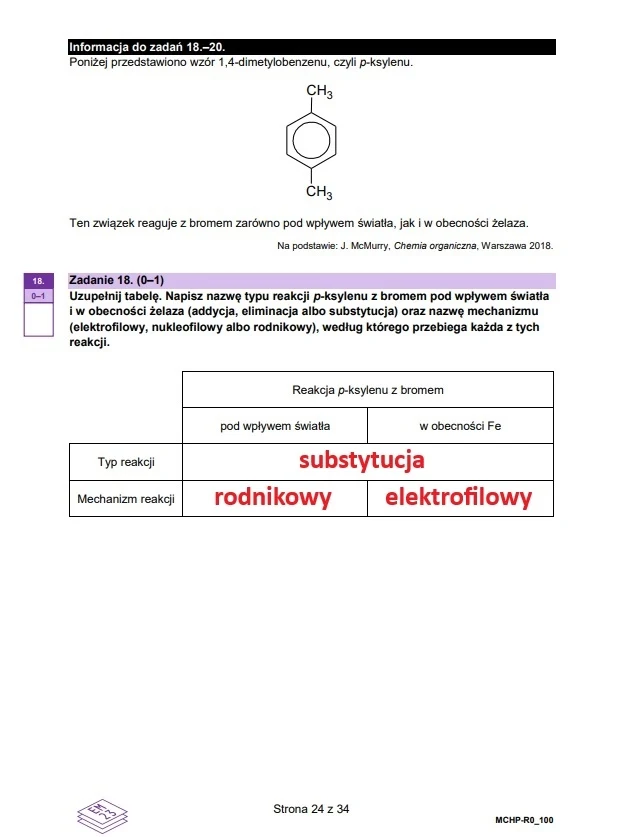 Matura 2025. Rozszerzona chemia, arkusz CKE - strona 24