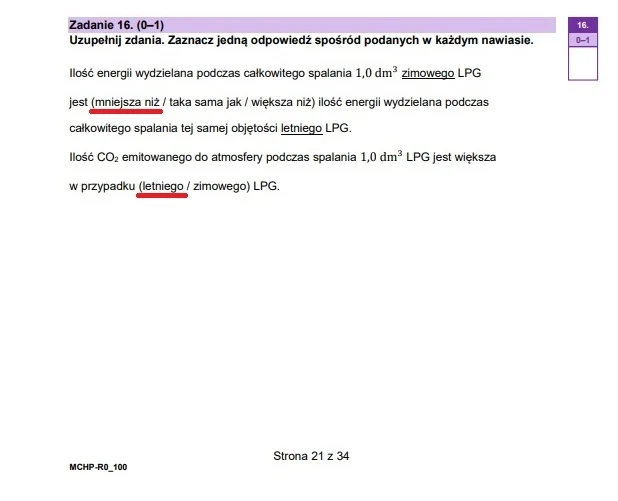 Matura 2025. Rozszerzona chemia, arkusz CKE - strona 21