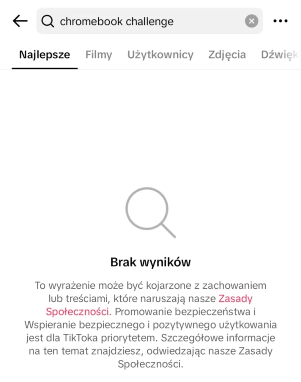 TikTok zareagował na rozpowszechnianie się trendu całkowitą blokadą publikacji tego rodzaju contentu na platformie