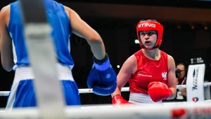 Julia Szeremeta przyjęła kilka mocniejszych ciosów w finale, ale bardzo pewnie wygrała na dystansie trzech rund i zdobyła złoty medal