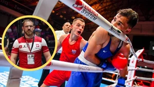 Trener Grzegorz Proksa (w kółku) jest pod wrażeniem tego, co w Pucharze Świata w Warszawie osiągnął Paweł Brach w kat. 60kg