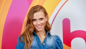 Agnieszka Kaczorowska w studiu "halo tu polsat"
