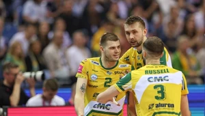Od lewej: Bartosz Kwolek, Mateusz Bieniek, Aaron Russell