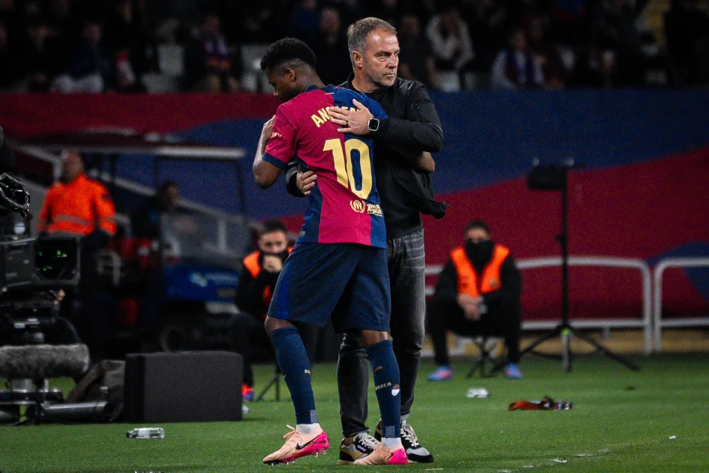 Ansu Fati i Hansi Flick Ansu Fati i Hansi Flick