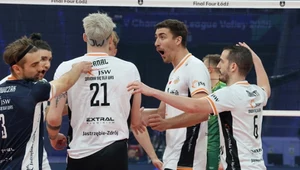 Siatkarze Jastrzębskiego Węgla nie zagrają w finale Ligi Mistrzów. Jakub Popiwczak (pierwszy z lewej) nie krył smutku po porażce