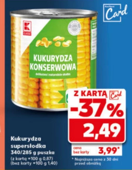 Kukurydza konserwowa K-Classic