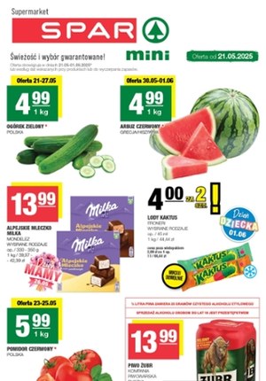Gazetka promocyjna SPAR mini, ważna od 21.05.2025 do 01.06.2025.