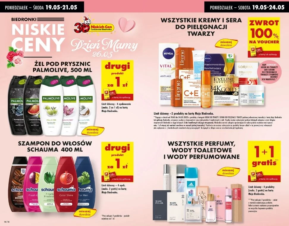 Biedronka oferuje promocje na Dzień Matki!