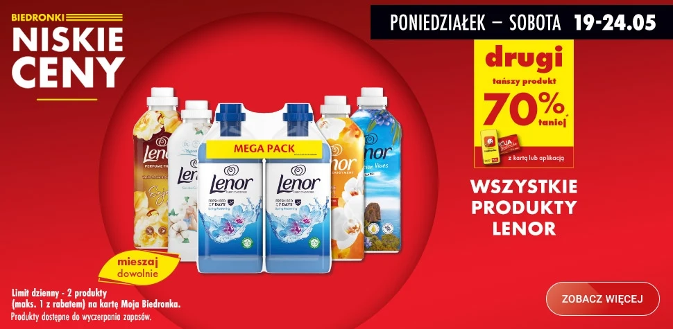 Słynna marka do prania teraz 70% taniej! Tylko dla klientów z kartą Moja Biedronka!