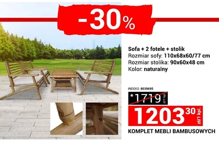 Zestaw mebli ogrodowych Indeks