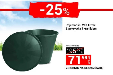 Zbiornik na deszczówkę Indeks