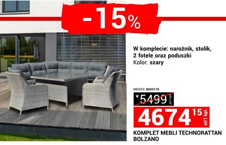 Zestaw mebli ogrodowych Indeks