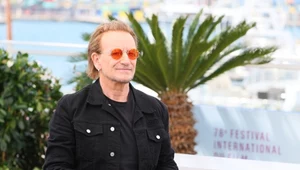 Bono (U2) podczas festiwalu w Cannes