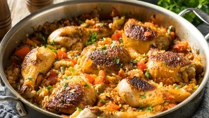 Paella z restauracji Poble Nou, w hali spofrtowej Roig Arena w Walencji, jest przygowywana na palenisku opalanym drewnem z pomarańczy