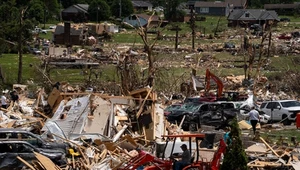 Zniszczona przez tornado miejscowość London w stanie Kentucky. Łącznie weekendowe burze w trzech amerykańskich stanach pochłonęły co najmniej 28 osób
