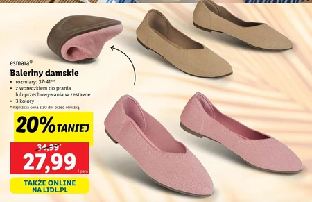 Baleriny damskie Esmara