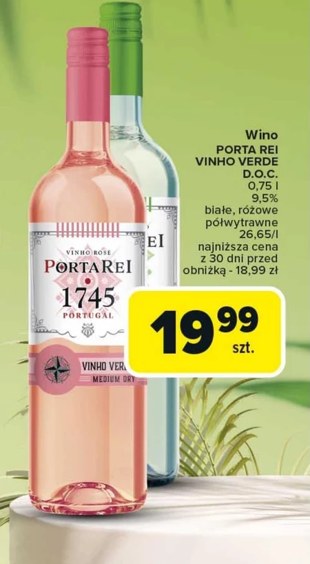 Wino półwytrawne Porta Rei