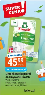 Kapsułki do zmywarki Frosch