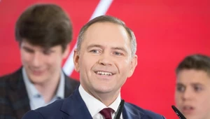 Wybory prezydenckie 2025. Karol Nawrocki podczas wieczoru wyborczego