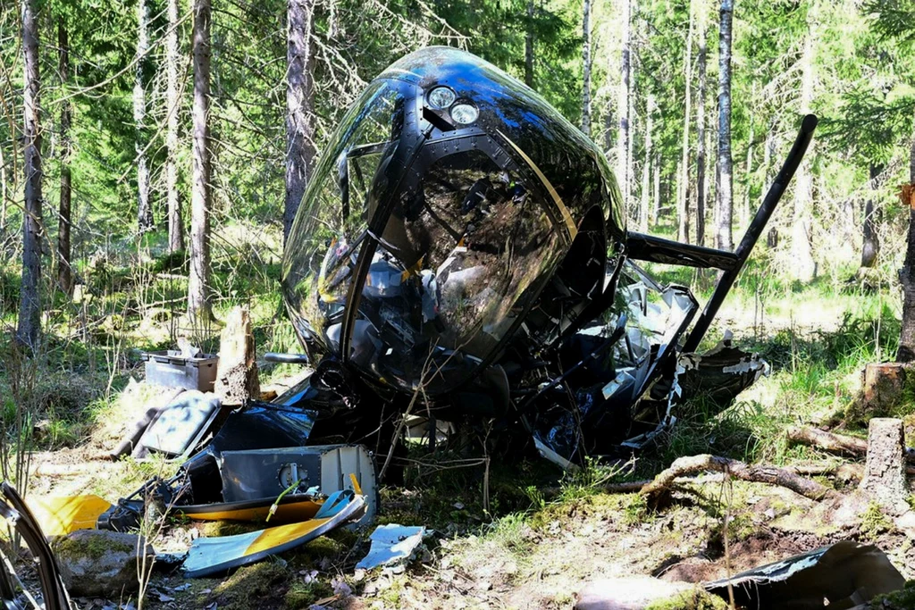 Dwa helikoptery zderzyły się w Finlandii