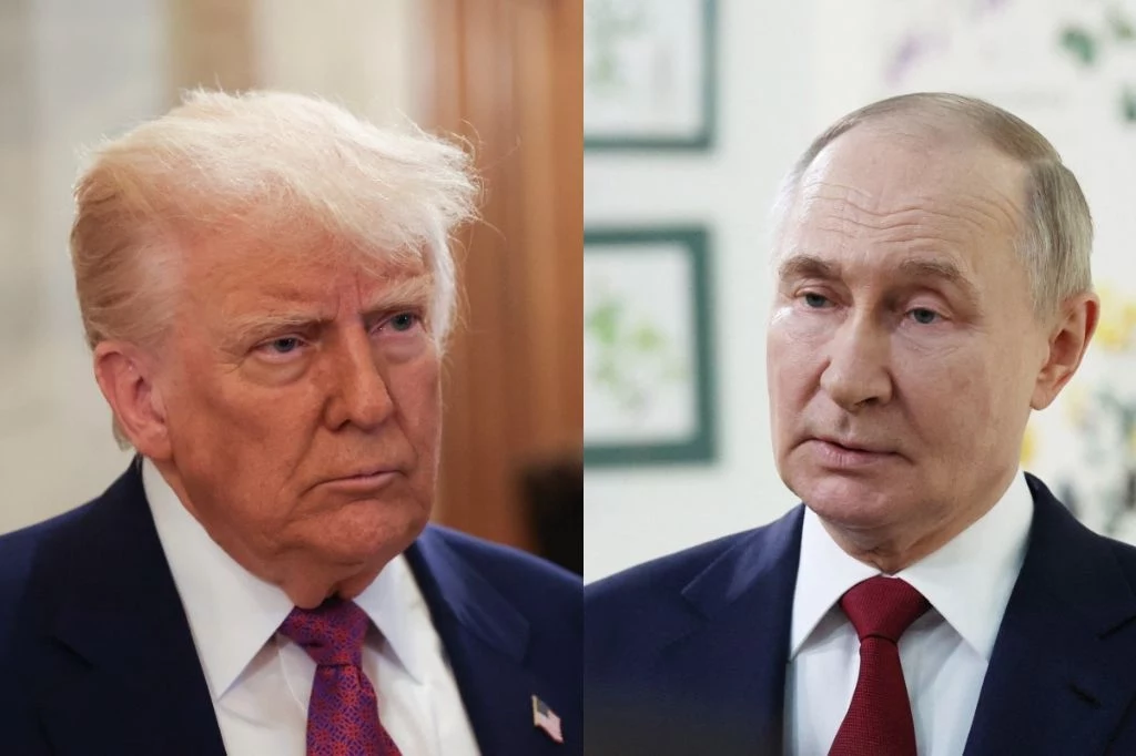 Donald Trump odbył w poniedziałek ponad dwugodzinną rozmowę z Władimirem Putinem Donald Trump odbył w poniedziałek ponad dwugodzinną rozmowę z Władimirem Putinem