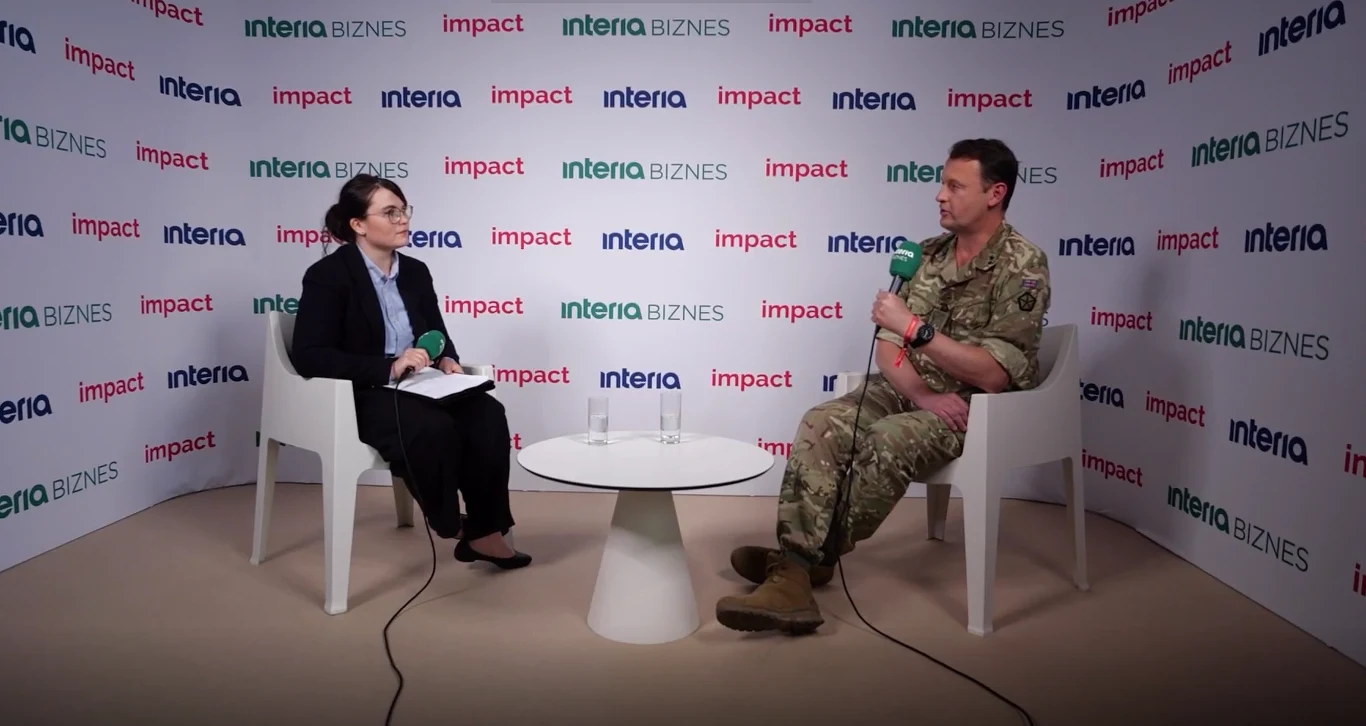 Gen. Ollie Kingsbury był gościem Interii Biznes podczas Impact'25