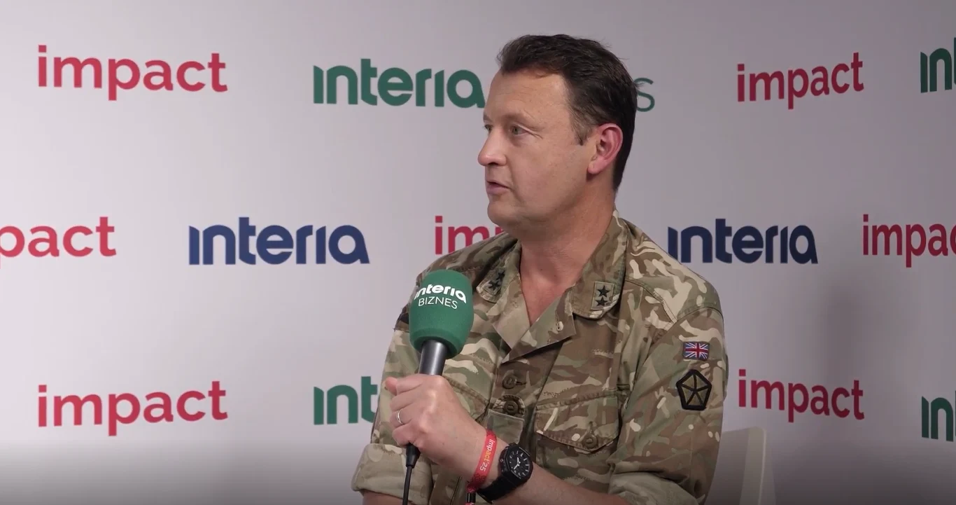 Gen. Ollie Kingsbury był gościem Interii Biznes podczas Impact'25