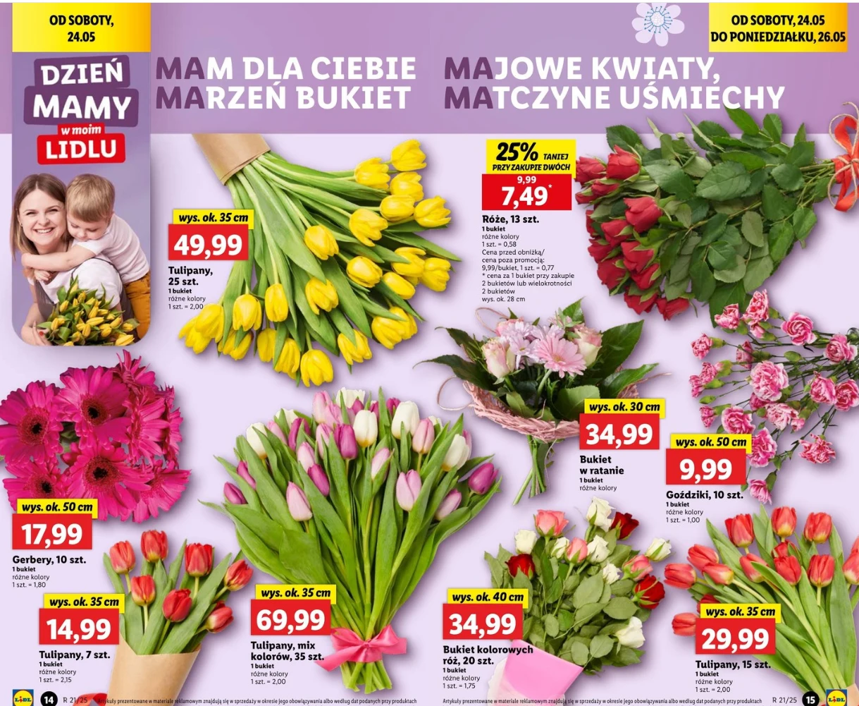 Przepiękne kwiaty i bukiety na Dzień Matki w Lidlu! Zobacz, co kupisz w promocji