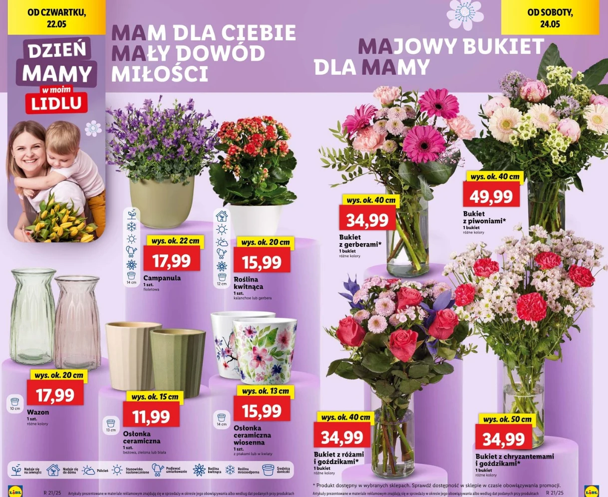Przepiękne kwiaty i bukiety na Dzień Matki w Lidlu! Zobacz, co kupisz w promocji