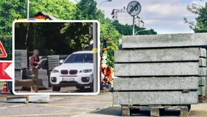 W biały dzień kradł płyty chodnikowe i ładował do BMW. Jednego nie przewidział