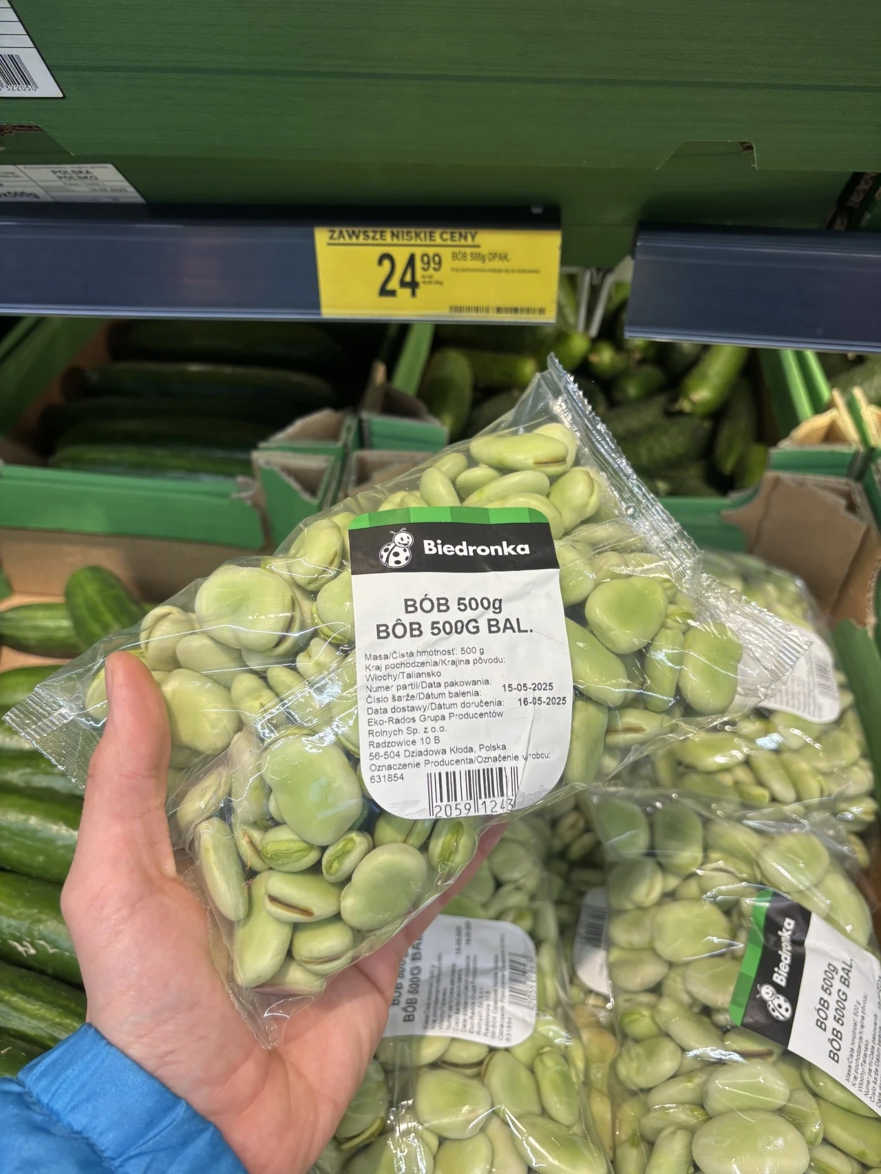 Bób do kupienia w sklepie sieci Biedronka