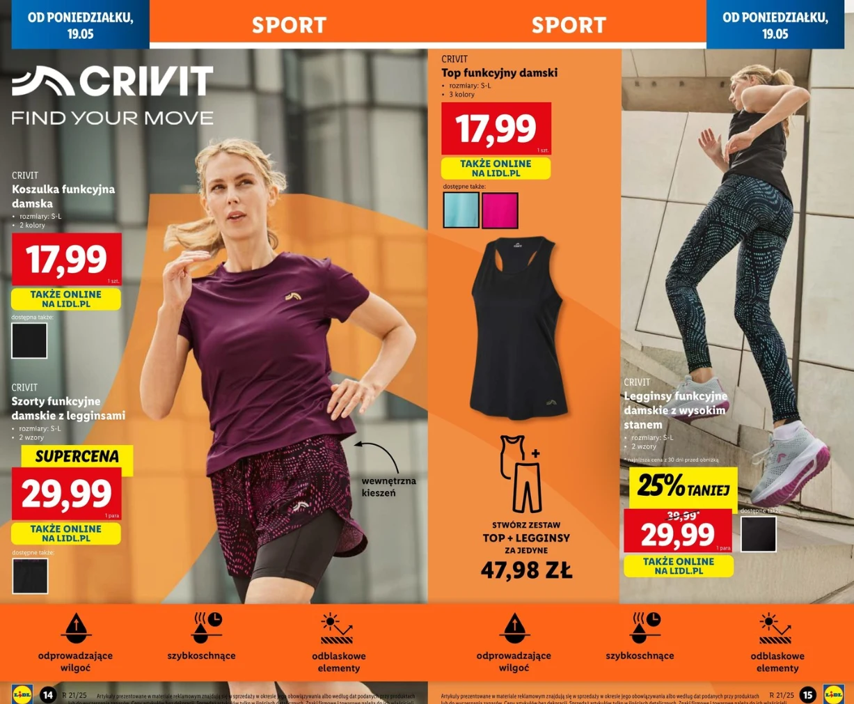 Funkcjonalna i modna odzież sportowa w Lidlu! Zobacz, co kupić z kolekcji Crivit