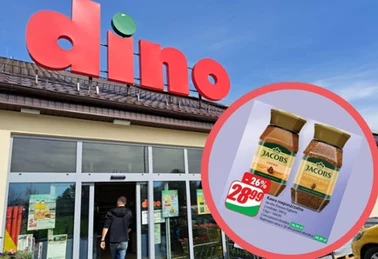Розчинна кава Jacobs та дубайський шоколад в акції в Dino
