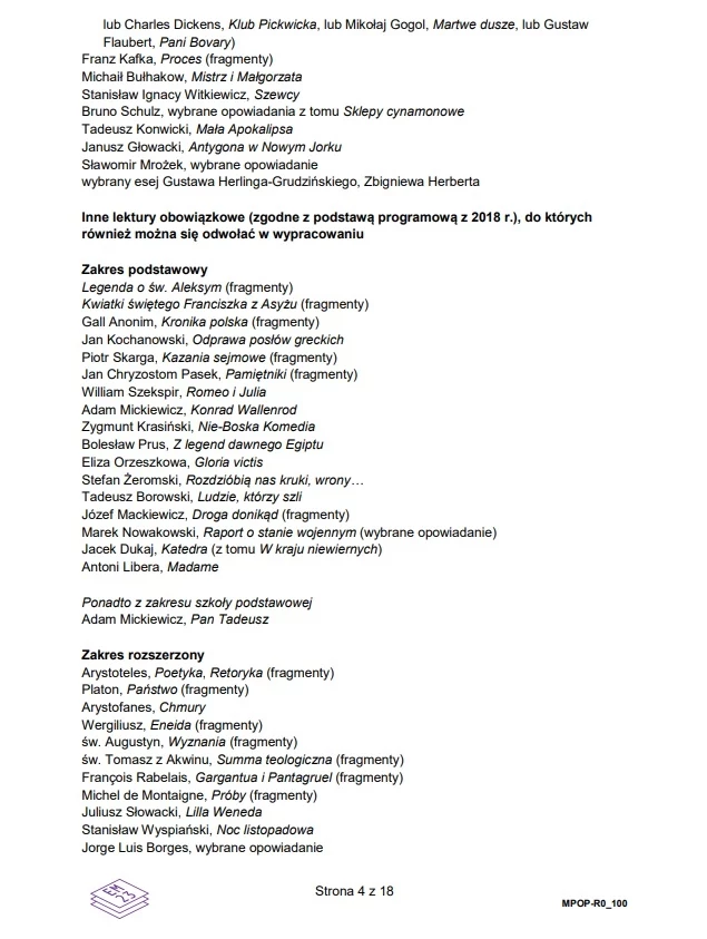 Matura 2025. Rozszerzony język polski, arkusz CKE - strona 4 Matura 2025. Rozszerzony język polski, arkusz CKE - strona 4