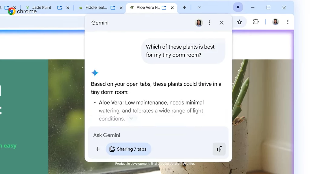 Gemini w Chrome to sztuczna inteligencja wbudowana w przeglądarkę. Co potrafi? Gemini w Chrome to sztuczna inteligencja wbudowana w przeglądarkę. Co potrafi?
