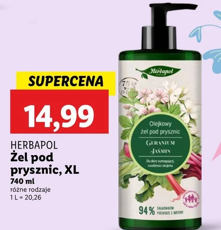 Żel pod prysznic Herbapol