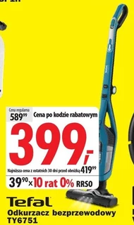 Odkurzacz bezprzewodowy Tefal
