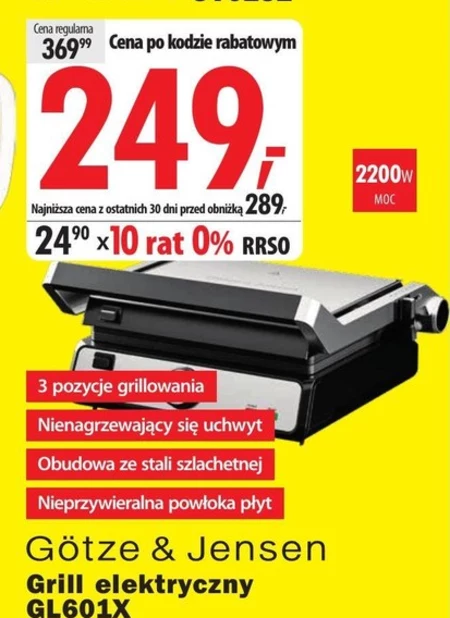 Grill elektryczny Götze & Jensen