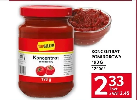 Koncentrat pomidorowy TOPSELLER