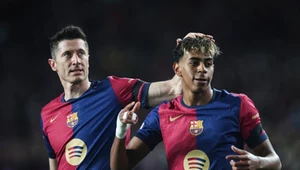Robert Lewandowski i Lamine Yamal