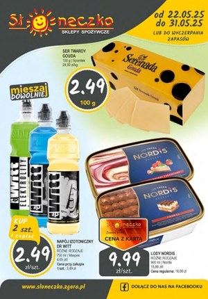 Gazetka promocyjna Słoneczko, ważna od 22.05.2025 do 31.05.2025.