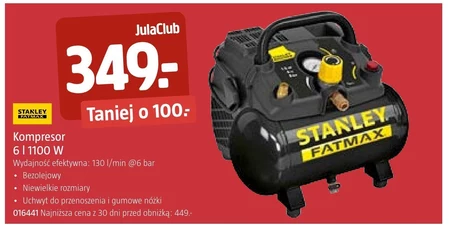 Безмасляний компресор Stanley