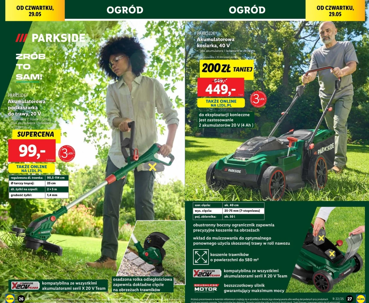 Sprzęt ogrodowy nawet 200 zł taniej! Lidl znów kusi marką Parkside