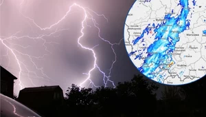 "Zaczęły rozwijać się pierwsze burze". Zaznaczono obszar